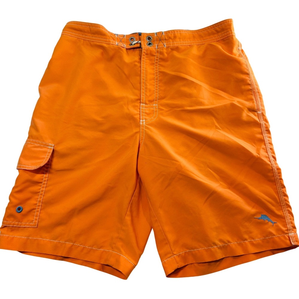 Tommy Bahama Relax Mens Orange Swim Trunks Board Shorts Size medium
